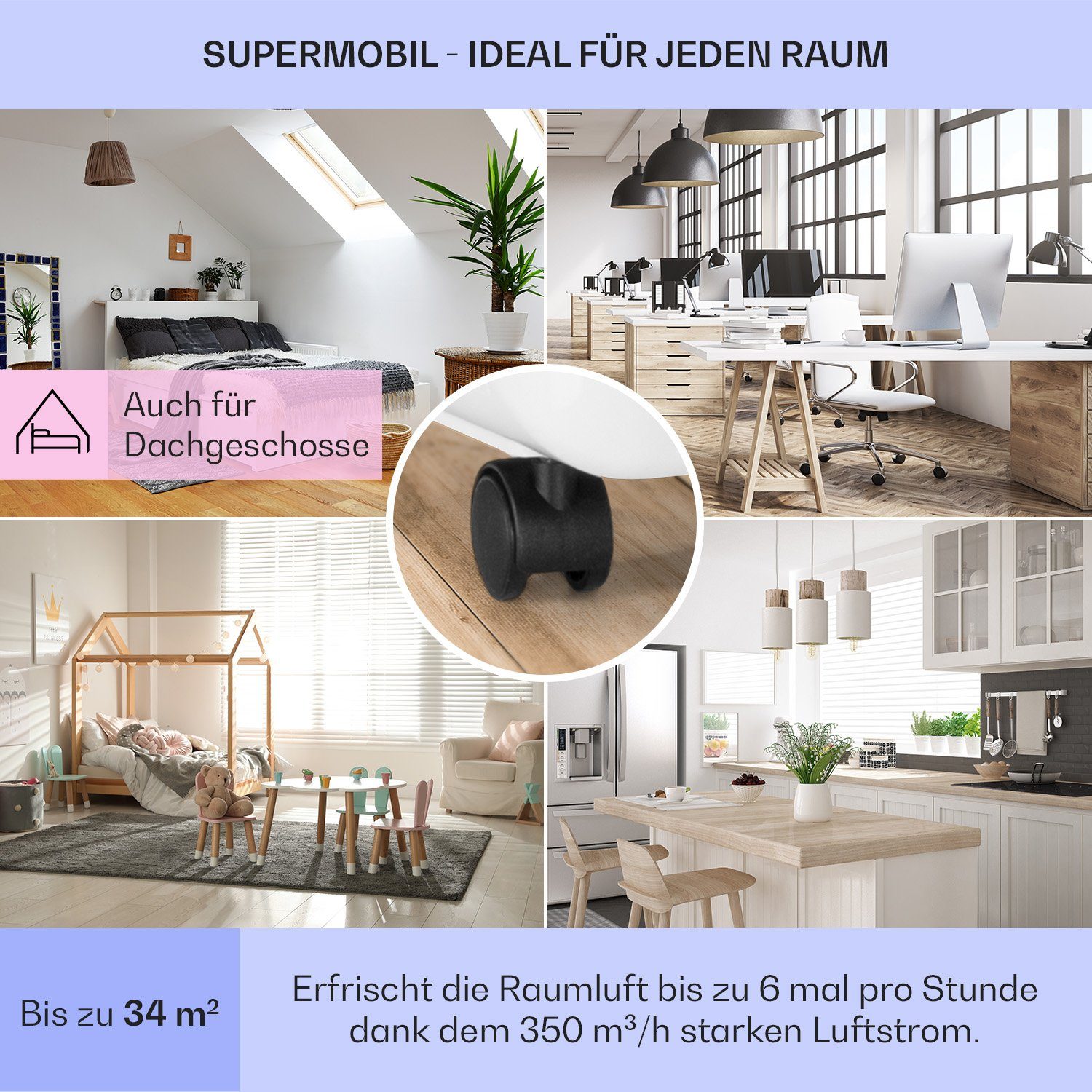 Klarstein Klimagerät Pure Blizzard 3 2G, Klimagerät mobil Air Conditioner Kühlgerät Luftkühler