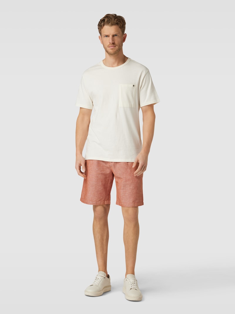 Shorts mit Bundfalten Modell 'alfonso' in camel