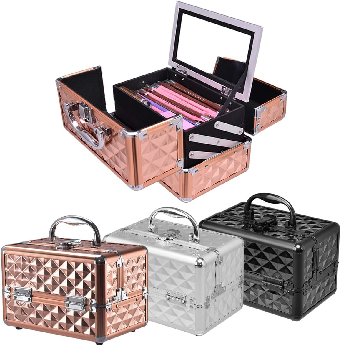 Costway COSTWAY Beauty Case Schminkkoffer Kosmetikkoffer