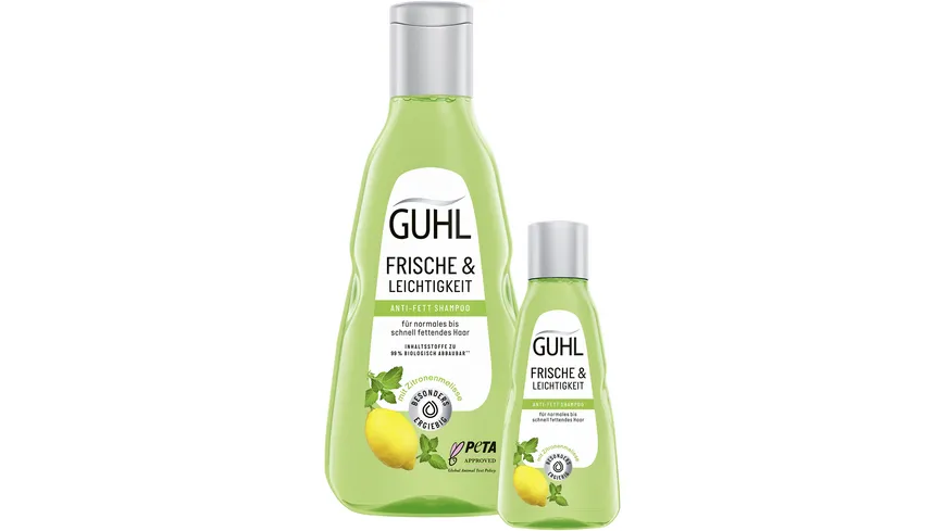 GUHL Frische & Leichtigkeit Anti-Fett Shampoo + Mini 300 ml