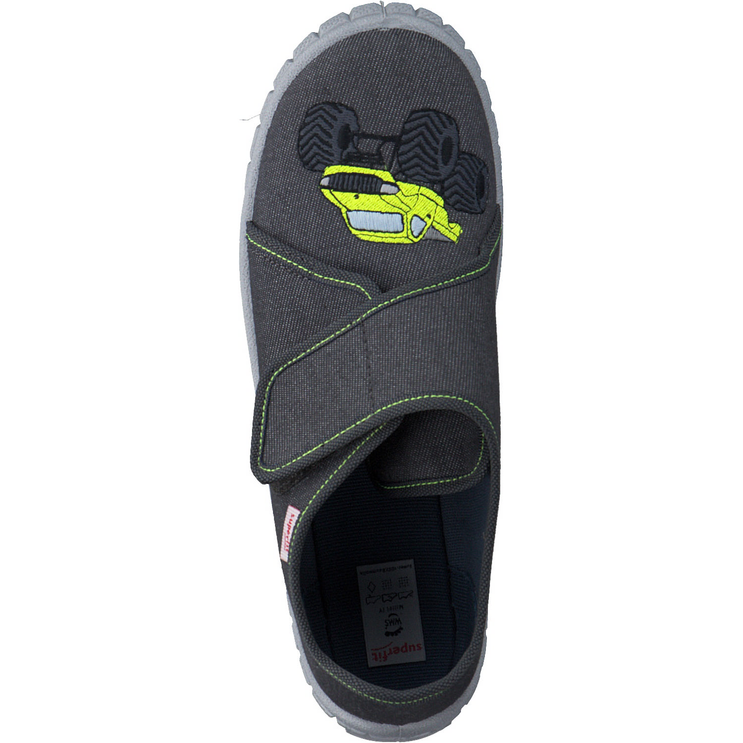 Superfit BILL 00278, Hausschuhe, Kinder, Dunkelgrau