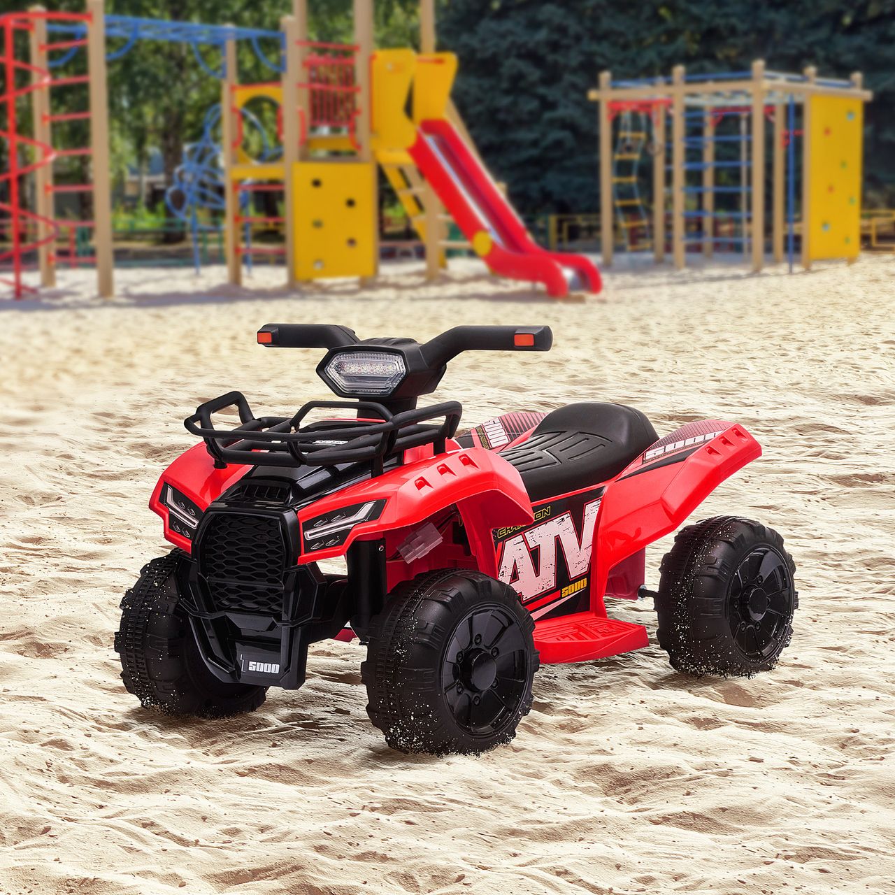 HOMCOM Mini Elektro-Quad Kinder Elektro ATV Kinderwagen Kinderauto Rot