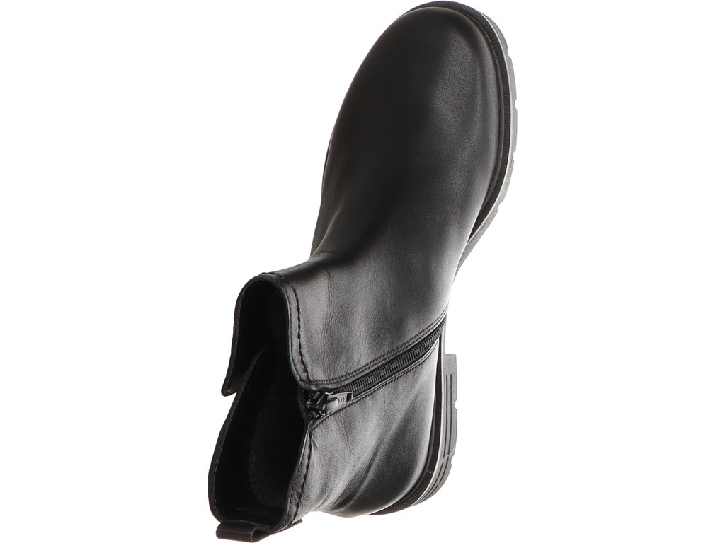 GABOR Stiefeletten schwarz Lammnappa (Melange), schwarz (schwarz)