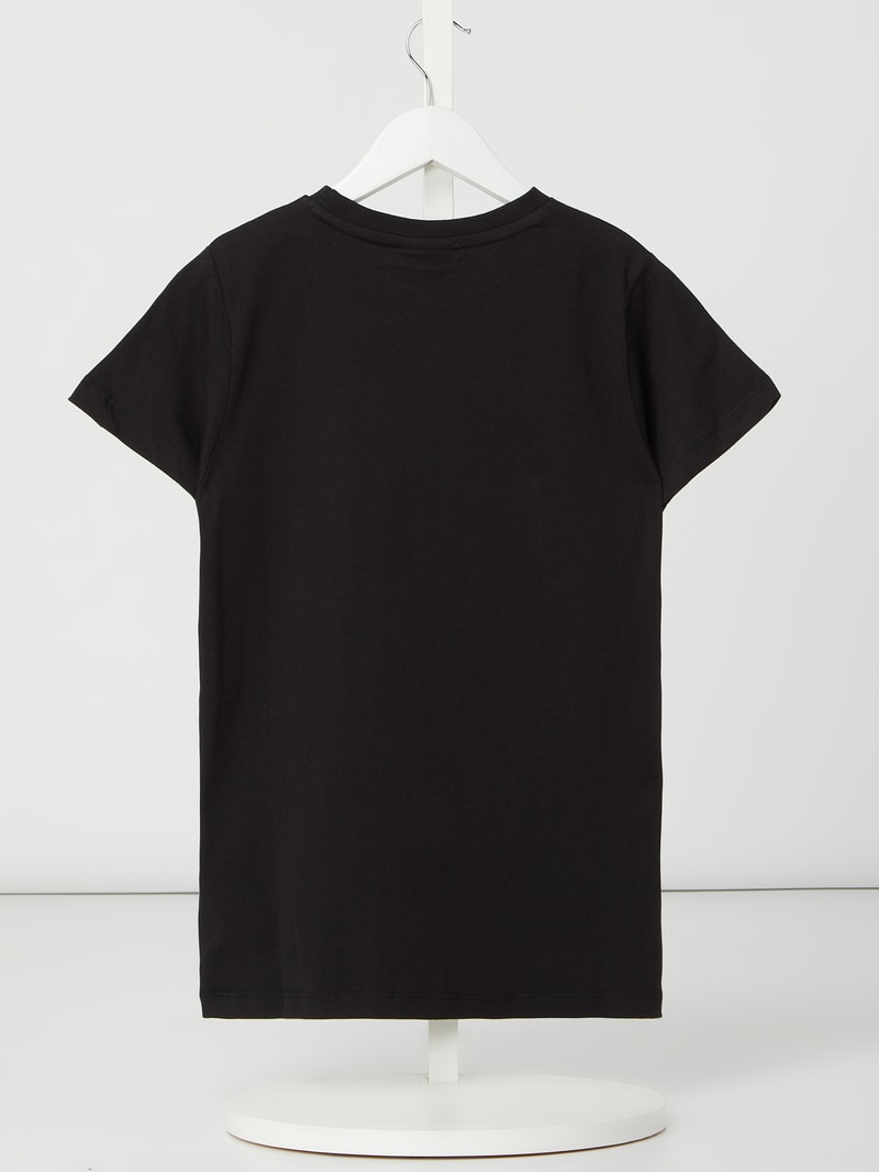 T-Shirt mit Logo Modell 'Jena' in schwarz