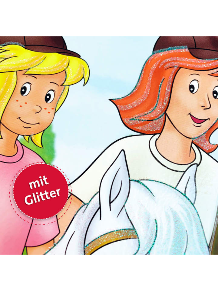 ROTH Set Schultüte Bibi & Tina 70 cm, Glitter,  LED Schleife in Bunt günstig kaufen onesize