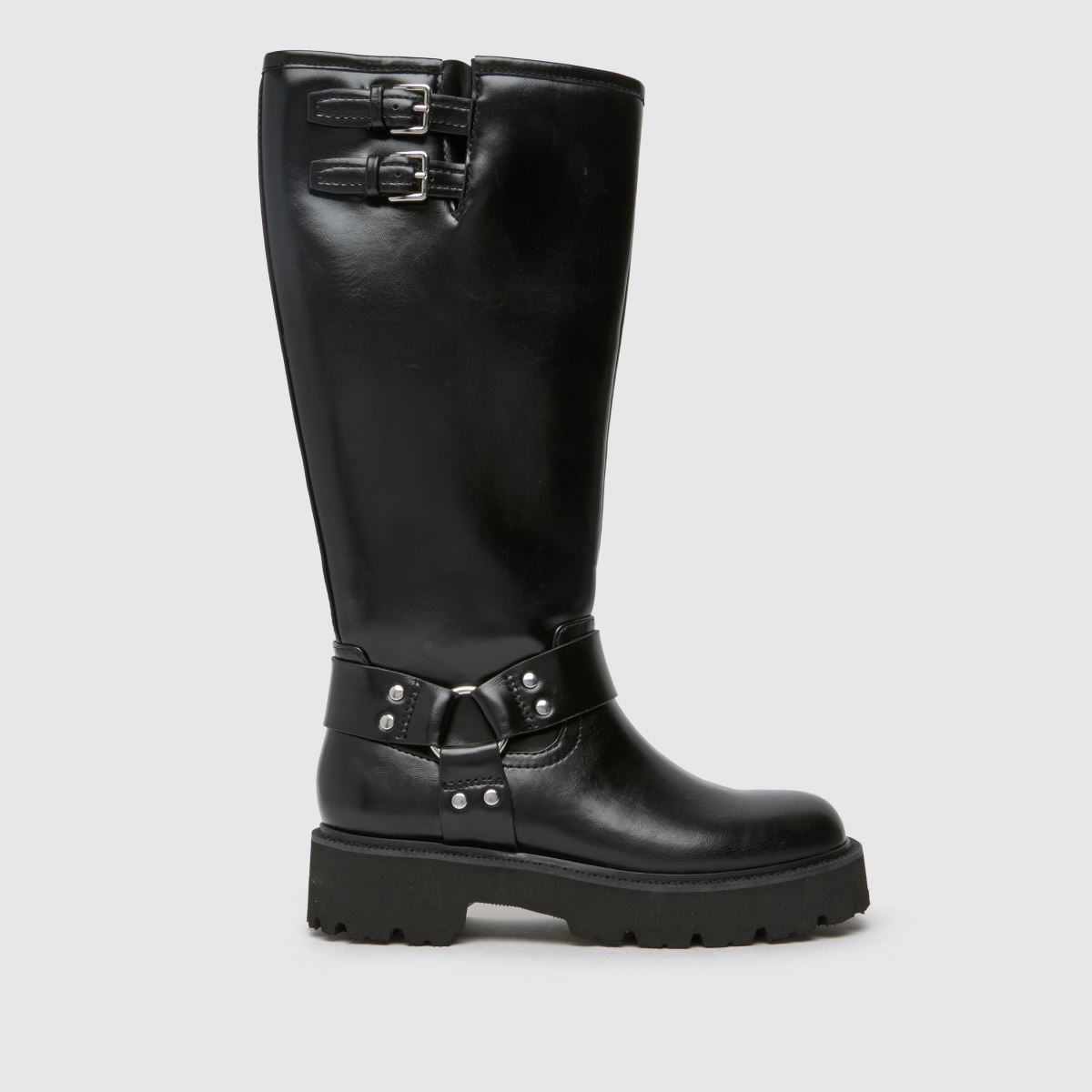 Schuh Dayton strapabíró térdcsizma fekete színben