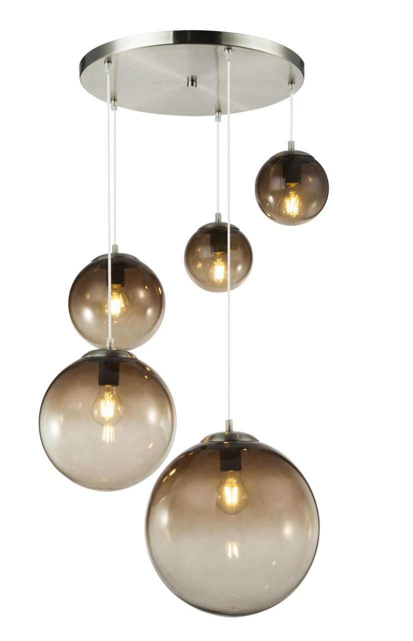Globo Lighting - VARUS - Hängeleuchte Metall verchromt, 3x E27