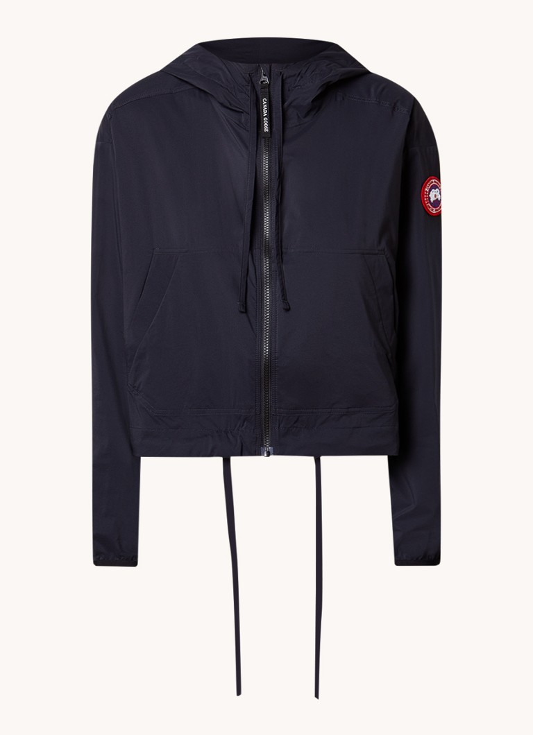 Canada Goose Kaslo cropped windbreaker with hood and side pockets