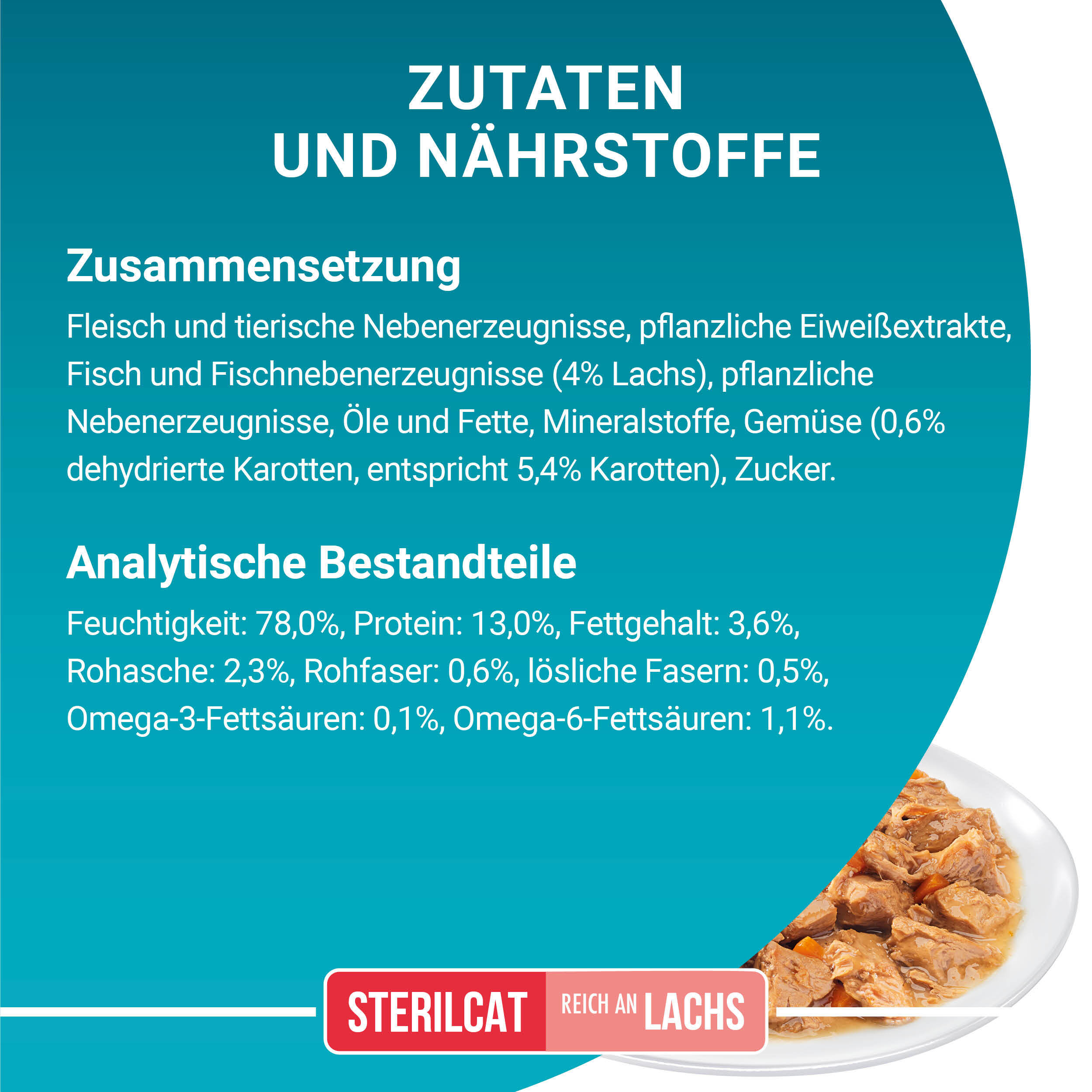 Purina ONE Nassfutter Purina ONE Sterilcat 26x85g mit Lachs und Karotten