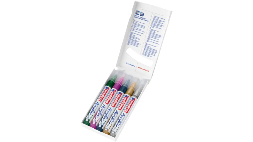 edding Acrylmarker 5100 5er-Set medium festive festive