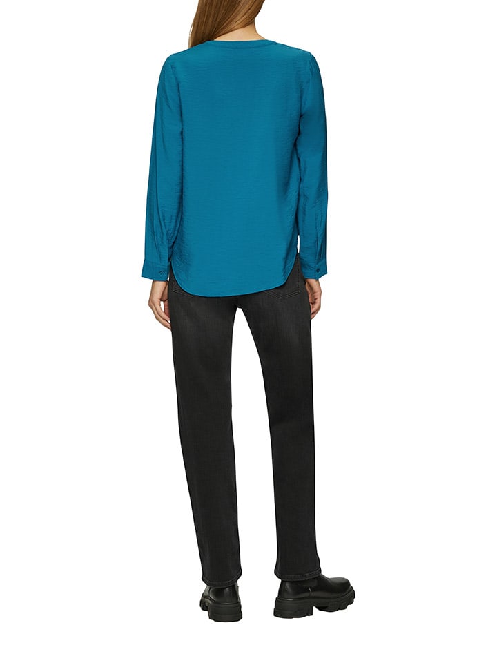 comma Bluse in Blau günstig kaufen