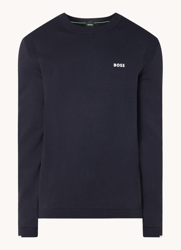 HUGO BOSS Ever-X fine-knit pullover with logo