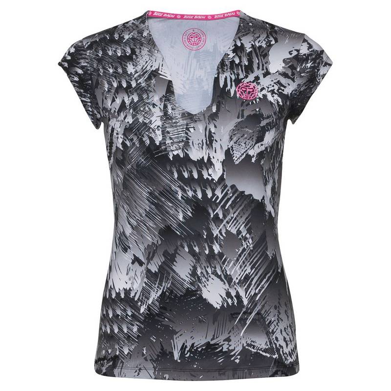 BIDI BADU Bella 2.0 Tech V-Neck Tee Tennisshirt Damen