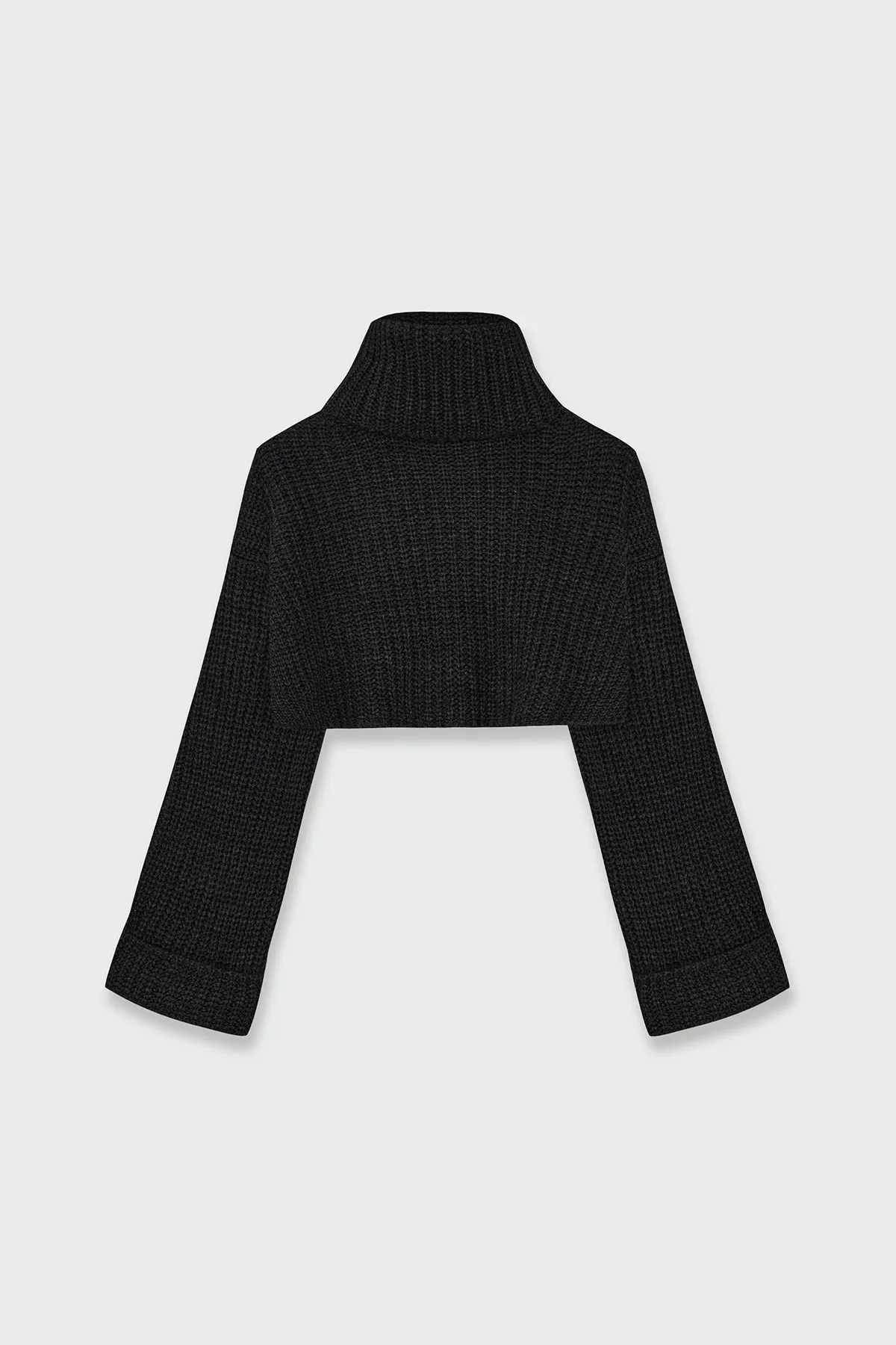 VATKALI  Rollkragenpullover in Schwarz