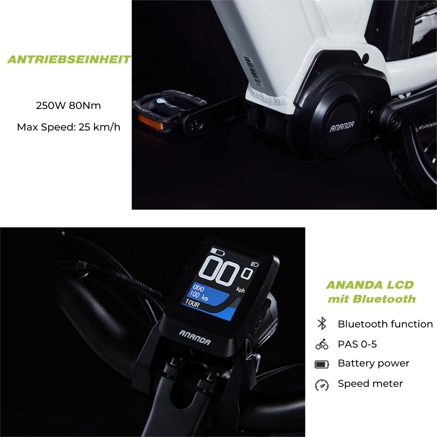 DERUIZ E-Bike MICA-G 28 Zoll E-Bike 250W 80Nm Mittelmotor, 48V / 644Wh Akku, 9 Gang SHIMANO SHIMANO ALTUS, 9-Gang Schaltwerk, Kettenschaltung, Mittelmotor, 644,00 Wh Batterie, (mit Akku-Ladegeräd, mit Werkzeug), 644Wh Batterien mit großer Kapazität,