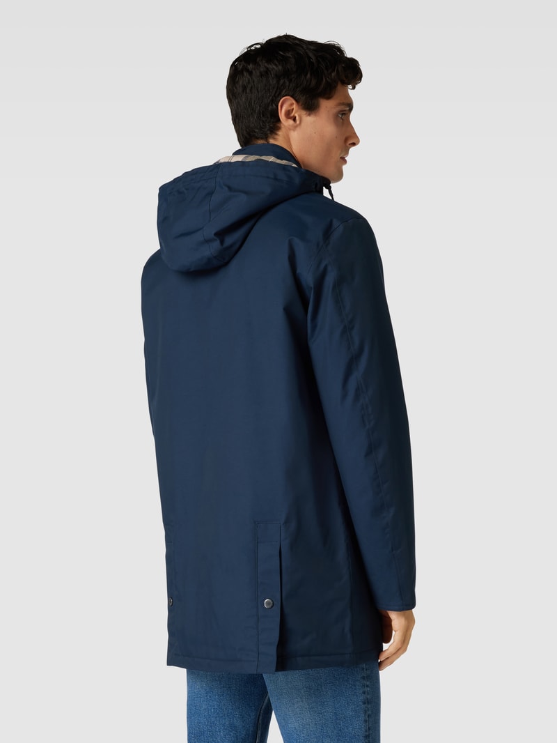 Jacke mit Pattentaschen Modell 'MAC' in marineblau