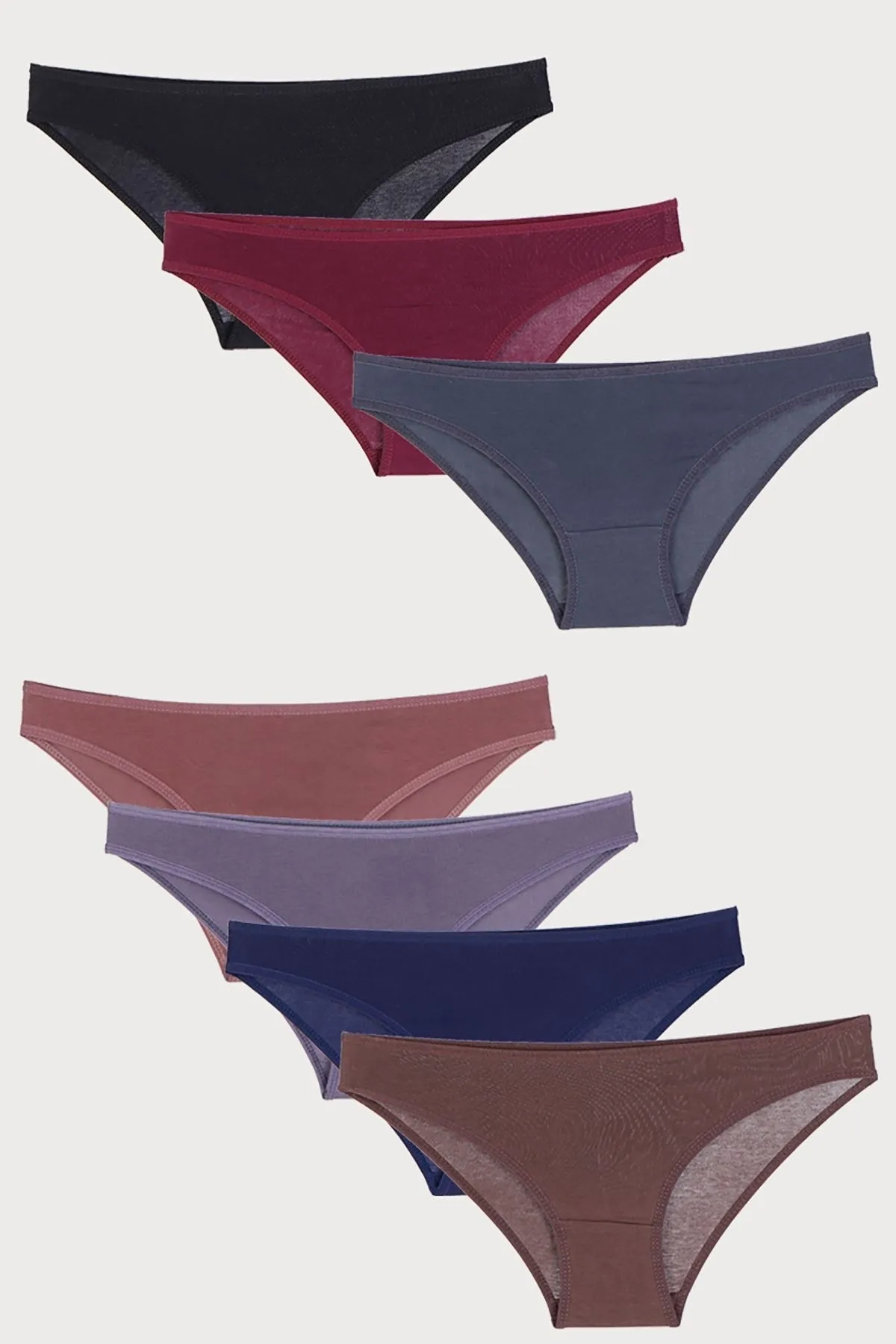 Nicoletta  Damenhöschen 7er-Pack Lycra Anthrazit