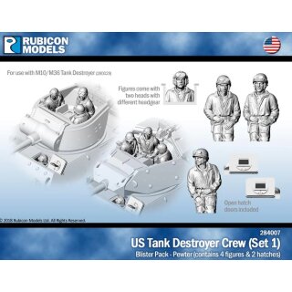 US Tank Destroyer Crew (Set 1)- Pewter (EN)