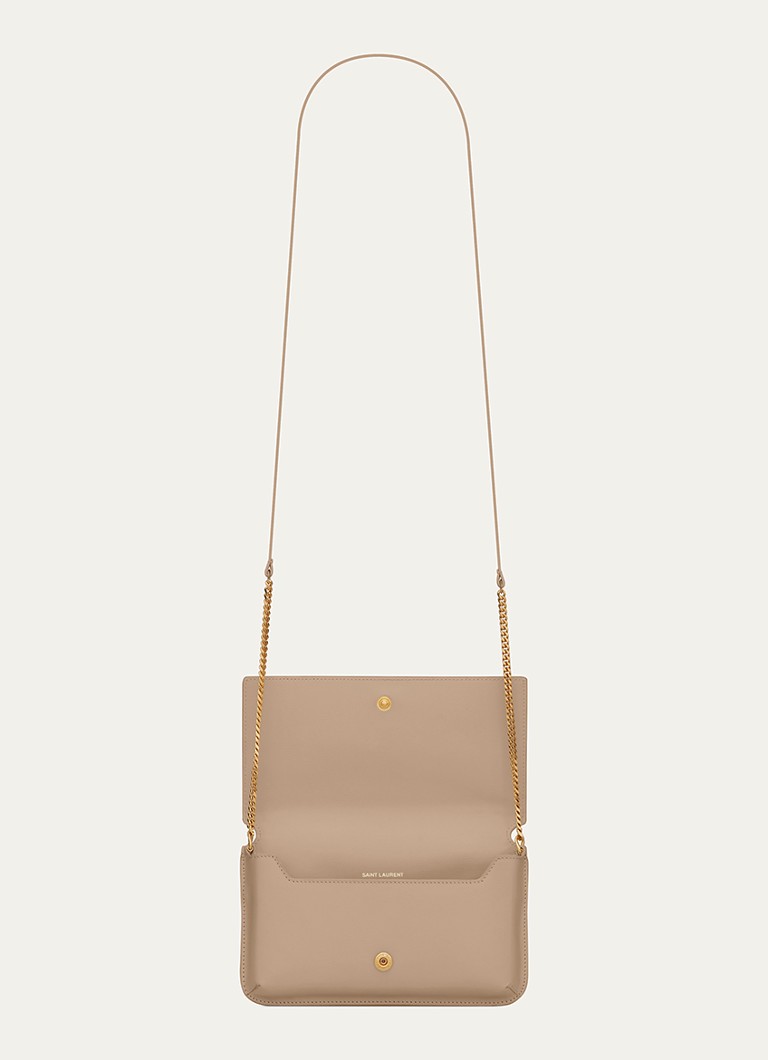 Saint Laurent Cassandre vasikanahkainen crossbody-puhelinkotelo