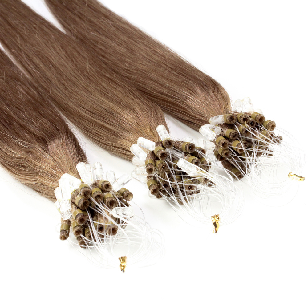 hair2heart Extensions à froid cheveux naturels #14 blond foncé 1g extensions