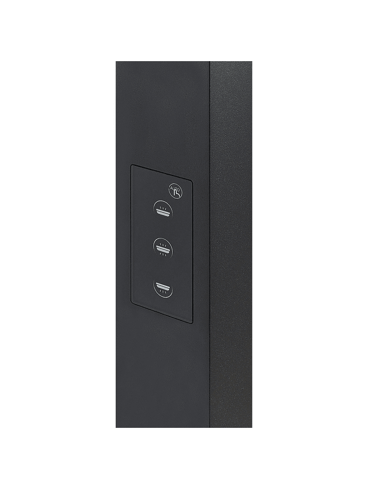 Beliani Stehleuchten MENSA in Schwarz - (W) 121 x (H) 194 x (L) 30 cm günstig kaufen onesize