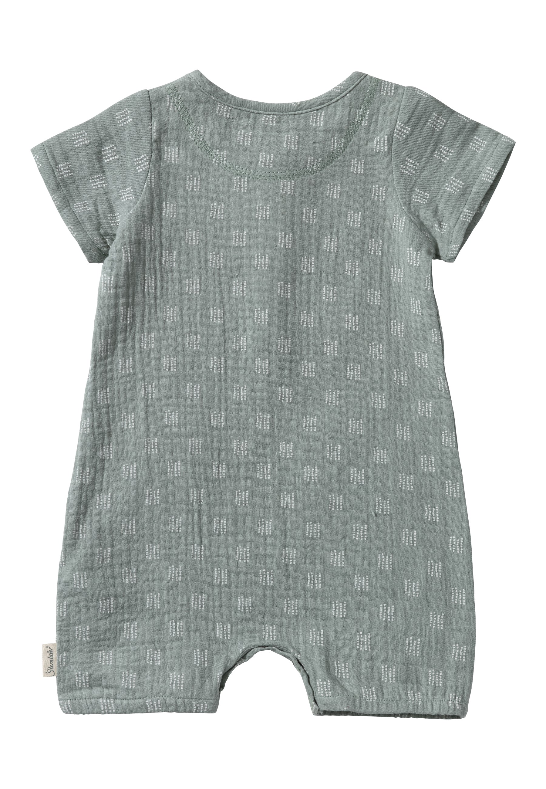 Jumpsuit aus Baumwollmusselin mit aufgesetzten Taschen