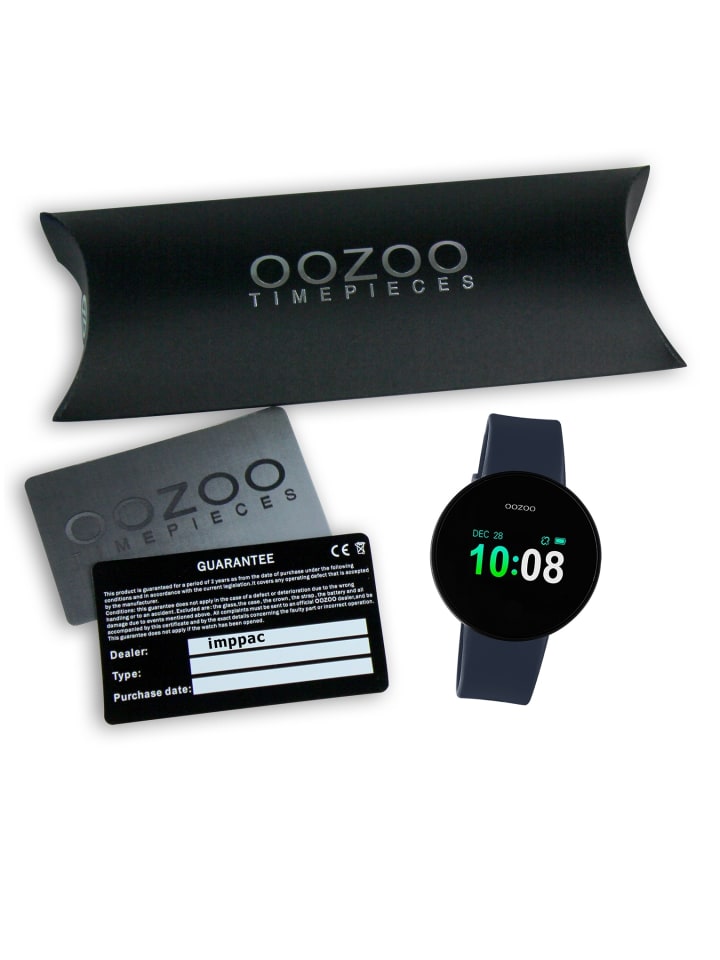 Oozoo Multifunktion-Smartwatch Oozoo Smartwatches dunkelblau groß (ca. 40mm) günstig kaufen onesize