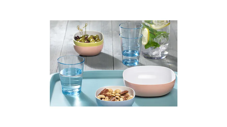 MEPAL Kunststoffglas Flow 200ml 2er Set