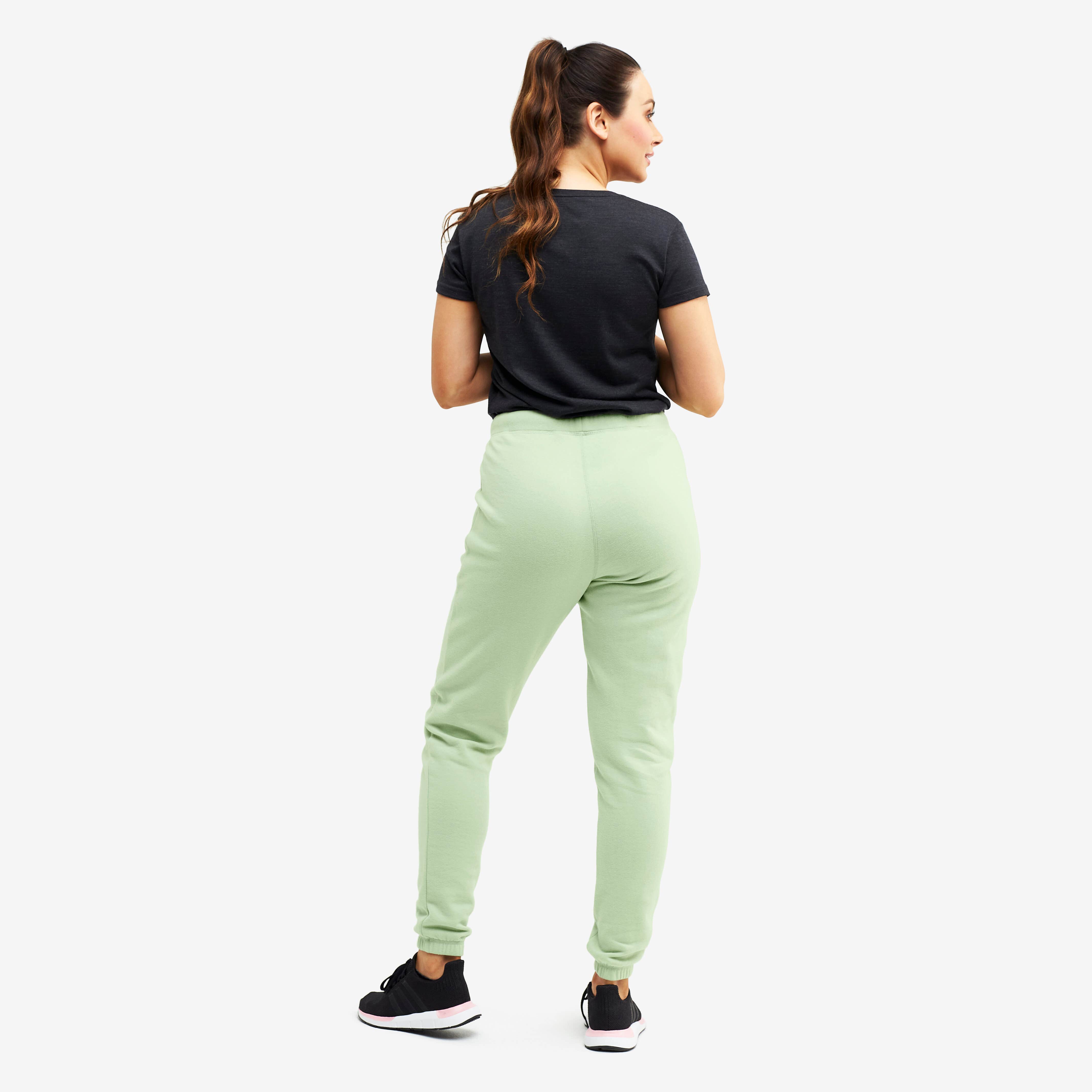 Chill Highwaist Pants Femme Smoke Green
