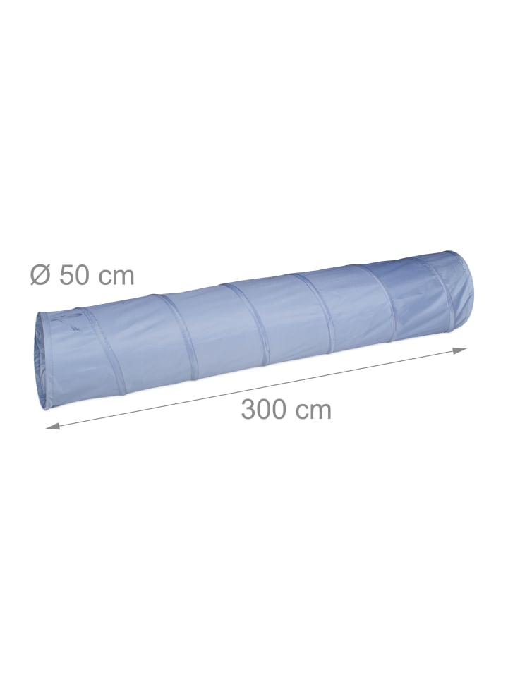 relaxdays Hundetunnel in Grau - (B)300 x Ø 50 cm günstig kaufen onesize