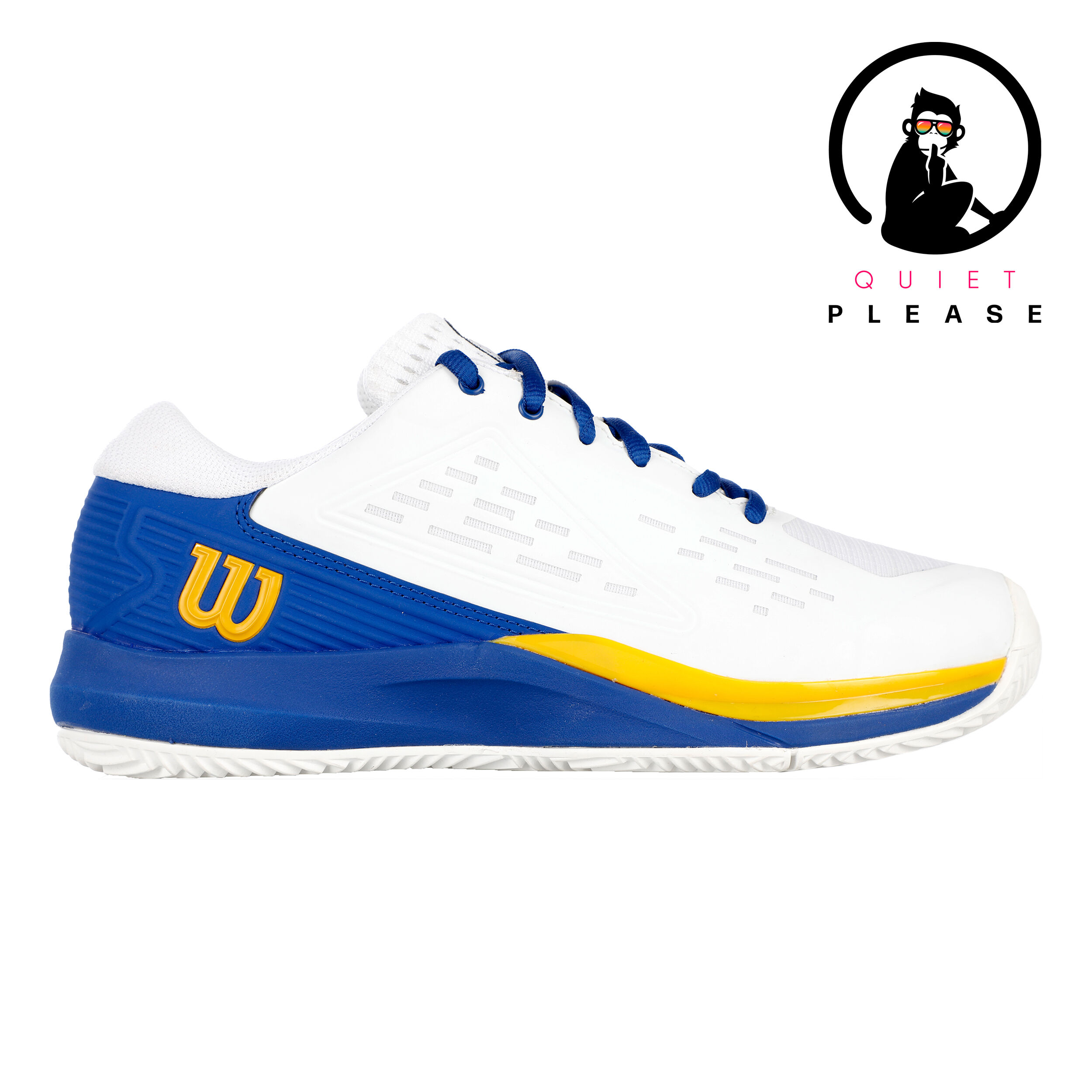 Rush Pro ACE Quiet Please Sandplatzschuh Damen - Weiß, Blau