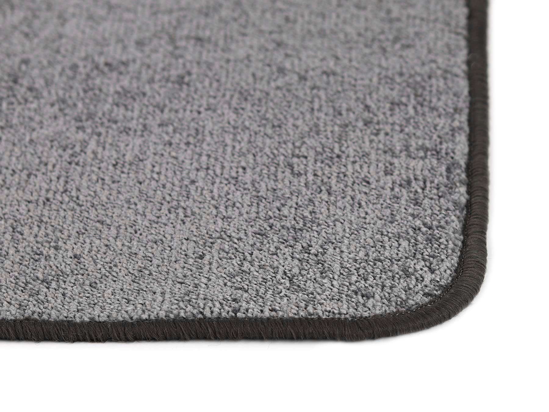 Bettumrandung MANILA Primaflor-Ideen in Textil, Höhe 10 mm, (3-tlg), Bettvorleger, Kurzflor, Uni Farben, Läufer-Set für das Schlafzimmer