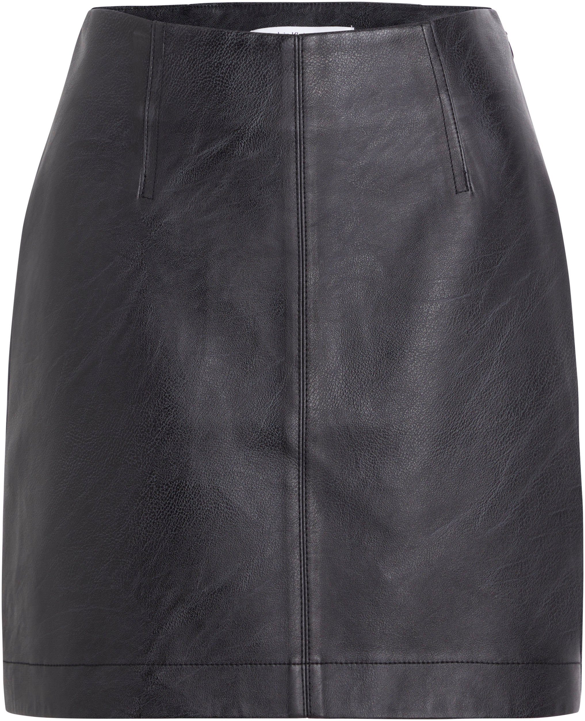 Calvin Klein Jeans Lederimitatrock FAUX LEATHER SKIRT