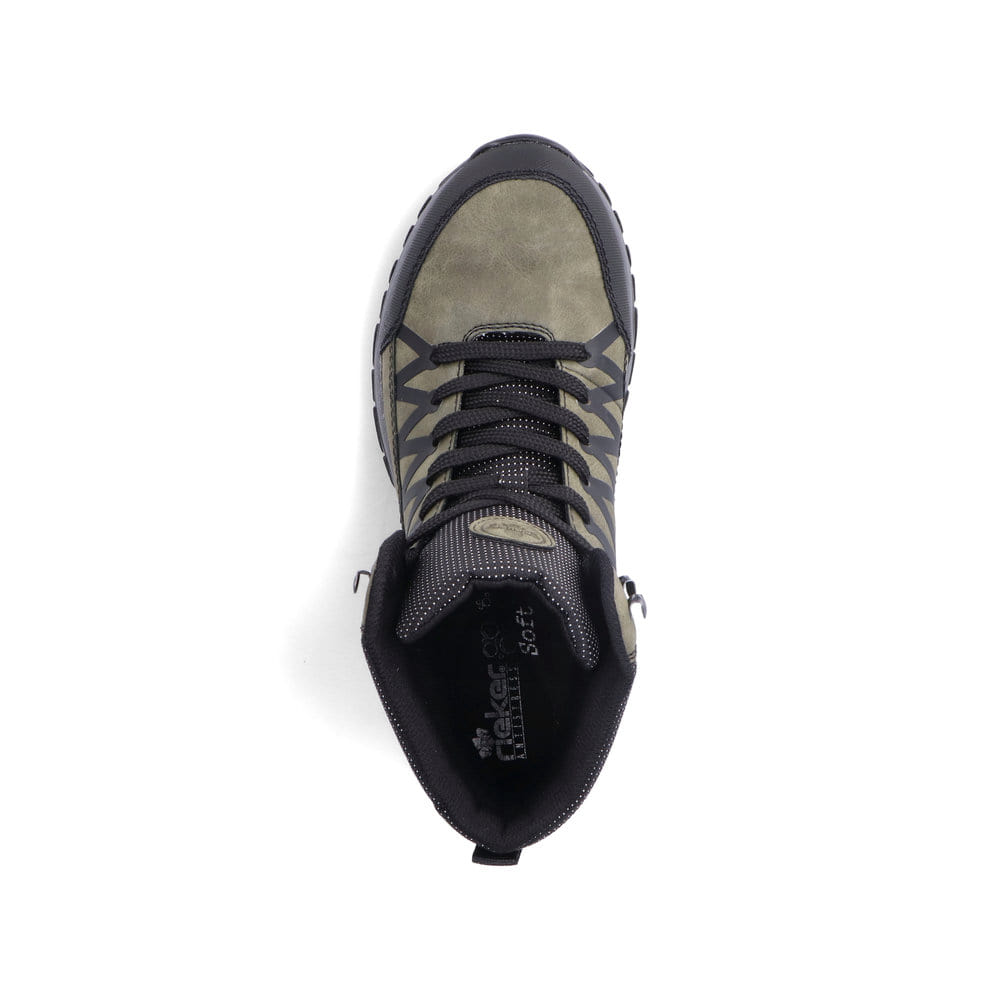 Rieker Damen Schnürstiefel khakigrün