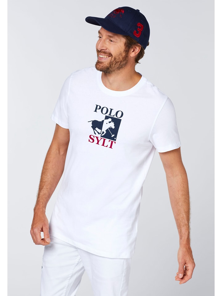 Polo Sylt Shirt in Weiß günstig kaufen
