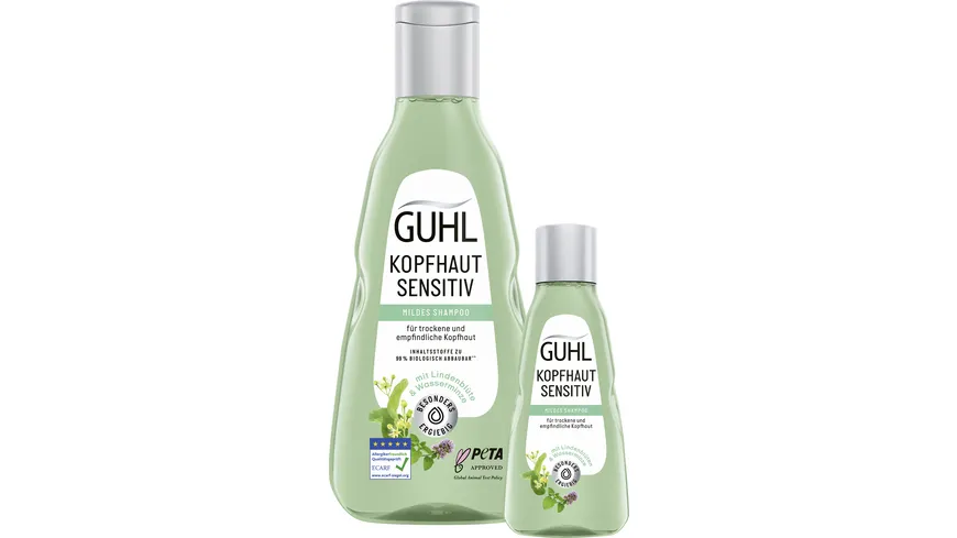 GUHL Kopfhaut Sensitiv Mildes Shampoo + Mini 300 ml