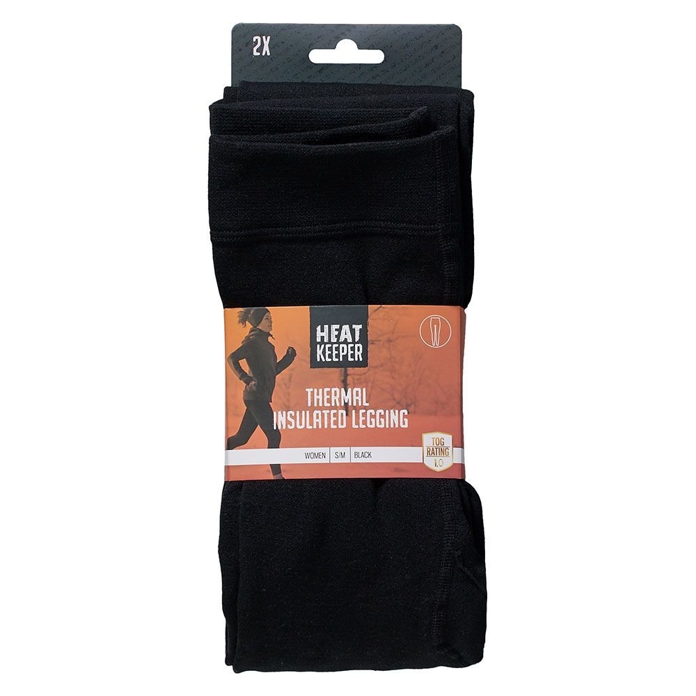 Heat Keeper Basic 2er-Pack schwarze Damen Thermo Leggings