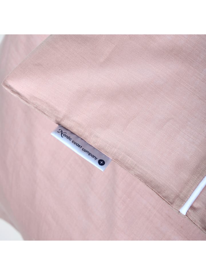 nordic coast company  Hochwertige Babybettwäsche in Altrosa 80x80 cm günstig kaufen 80x80 cm