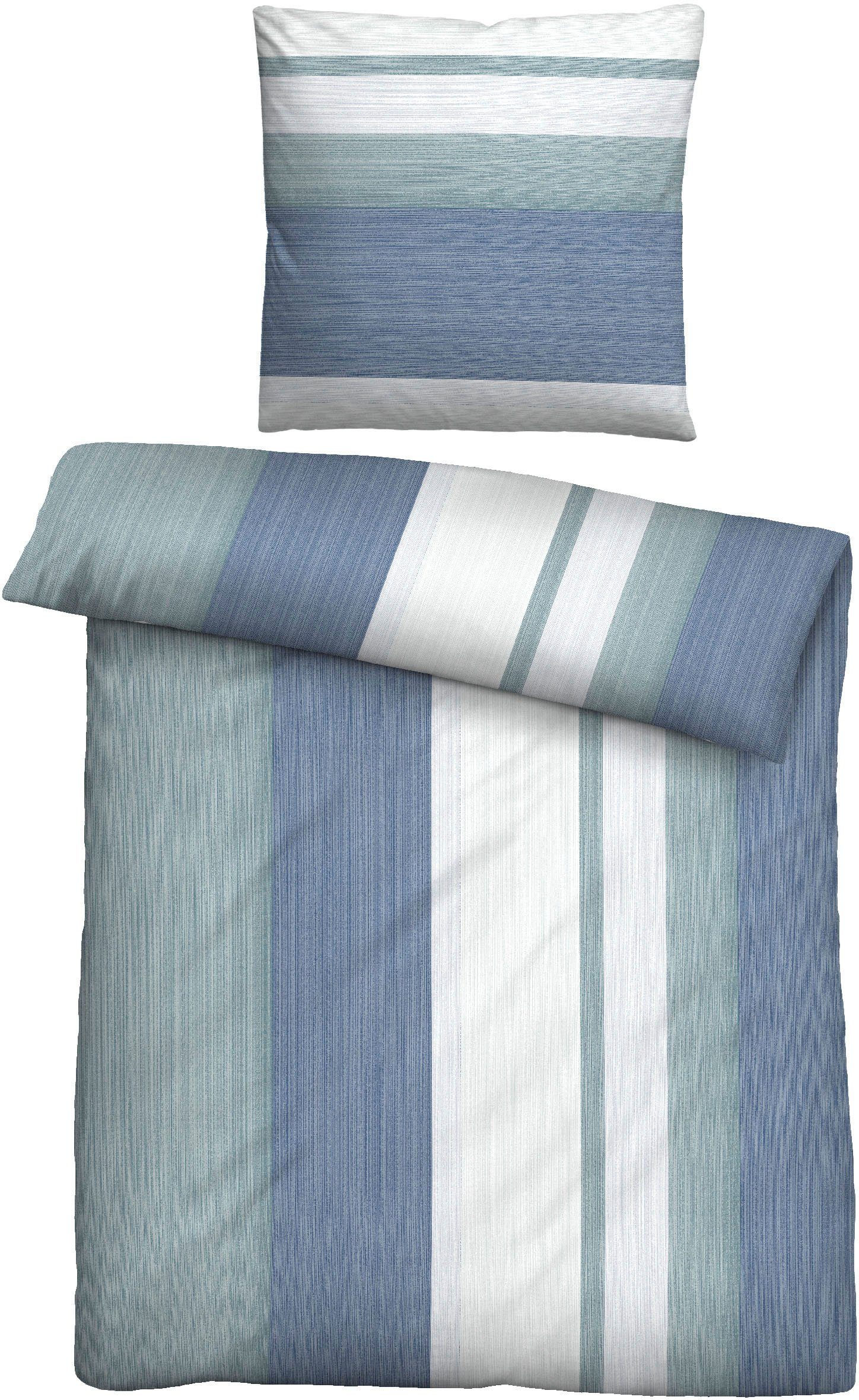 Bettwäsche David, Castell - Markenbettwäsche, Fleece, 2 teilig, absolut flauschig, weich + wohlig warm, pflegeleicht, Reißverschlüsse