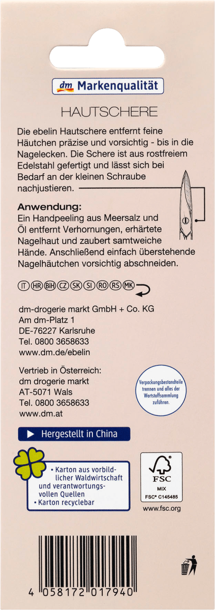 Hautschere, 1 St