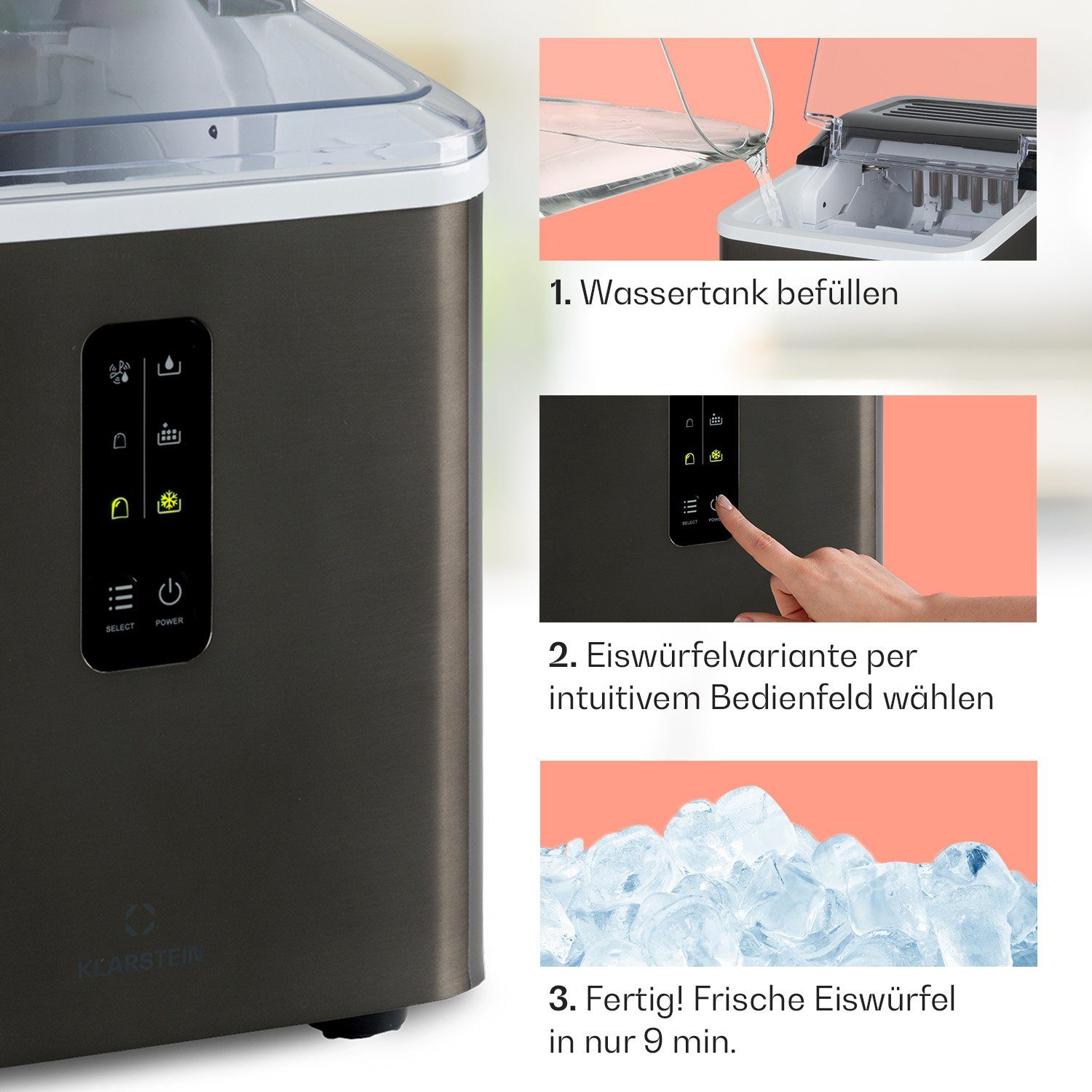 Klarstein Eiswürfelmaschine Albaron Supreme
