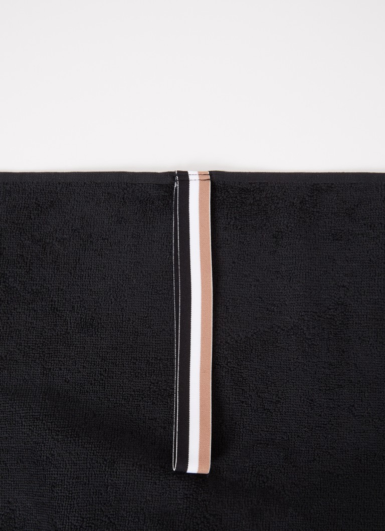 Asciugamano da bagno HUGO BOSS Borderlo in velluto di cotone, 90 x 150 cm