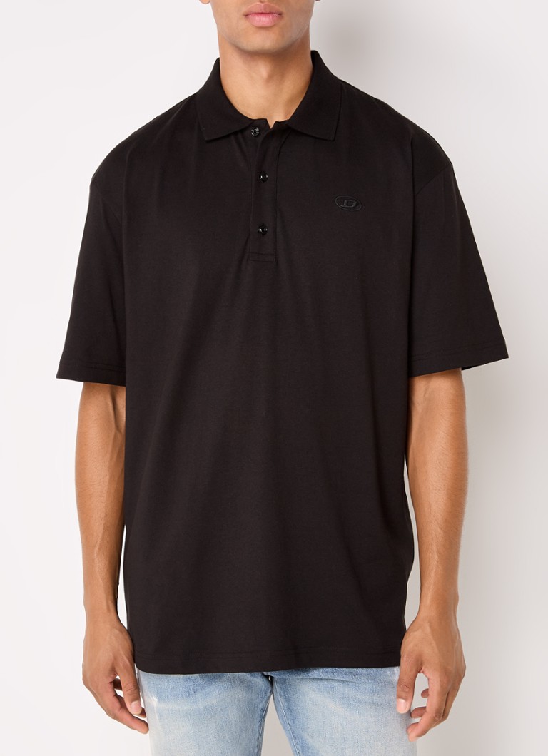 Diesel T-Vort-Megoval-D regular fit polo with logo embroidery