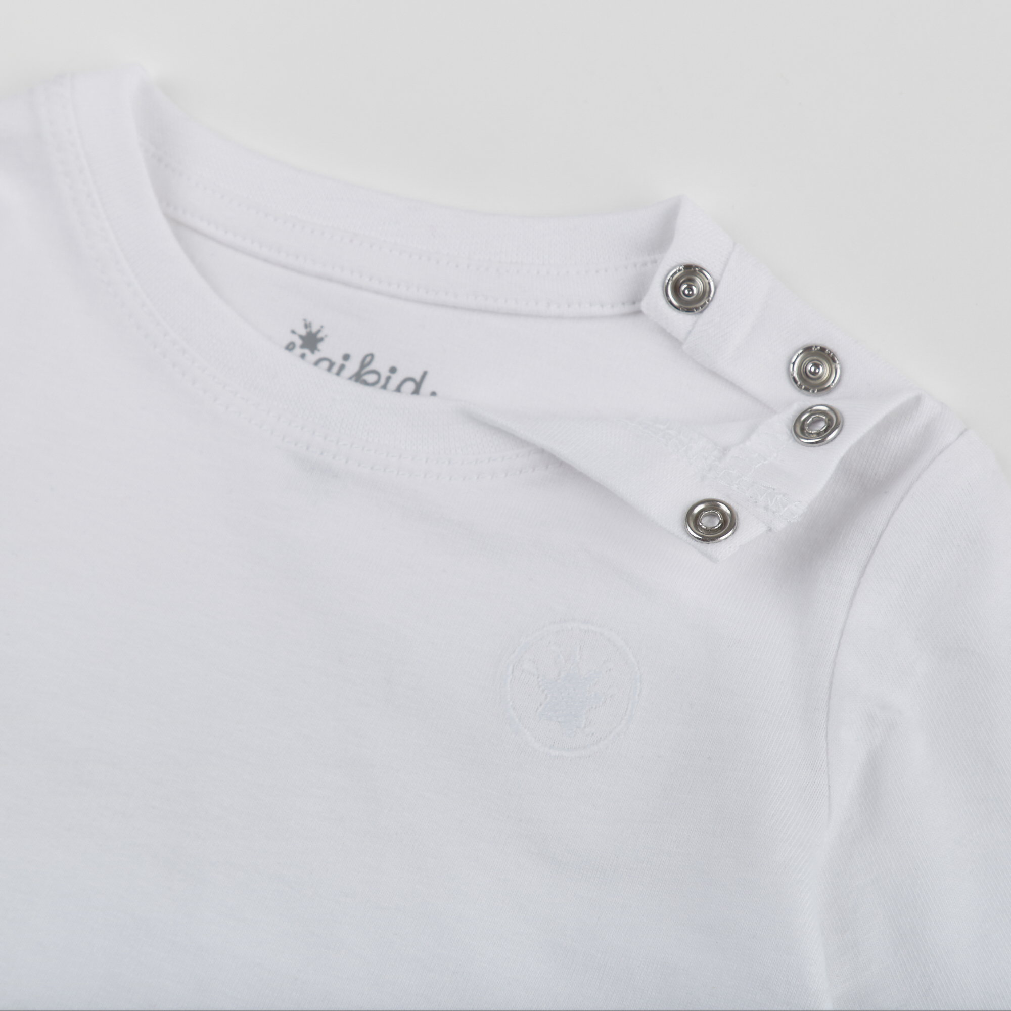 Baby Langarmshirt im 2er Pack, weiß