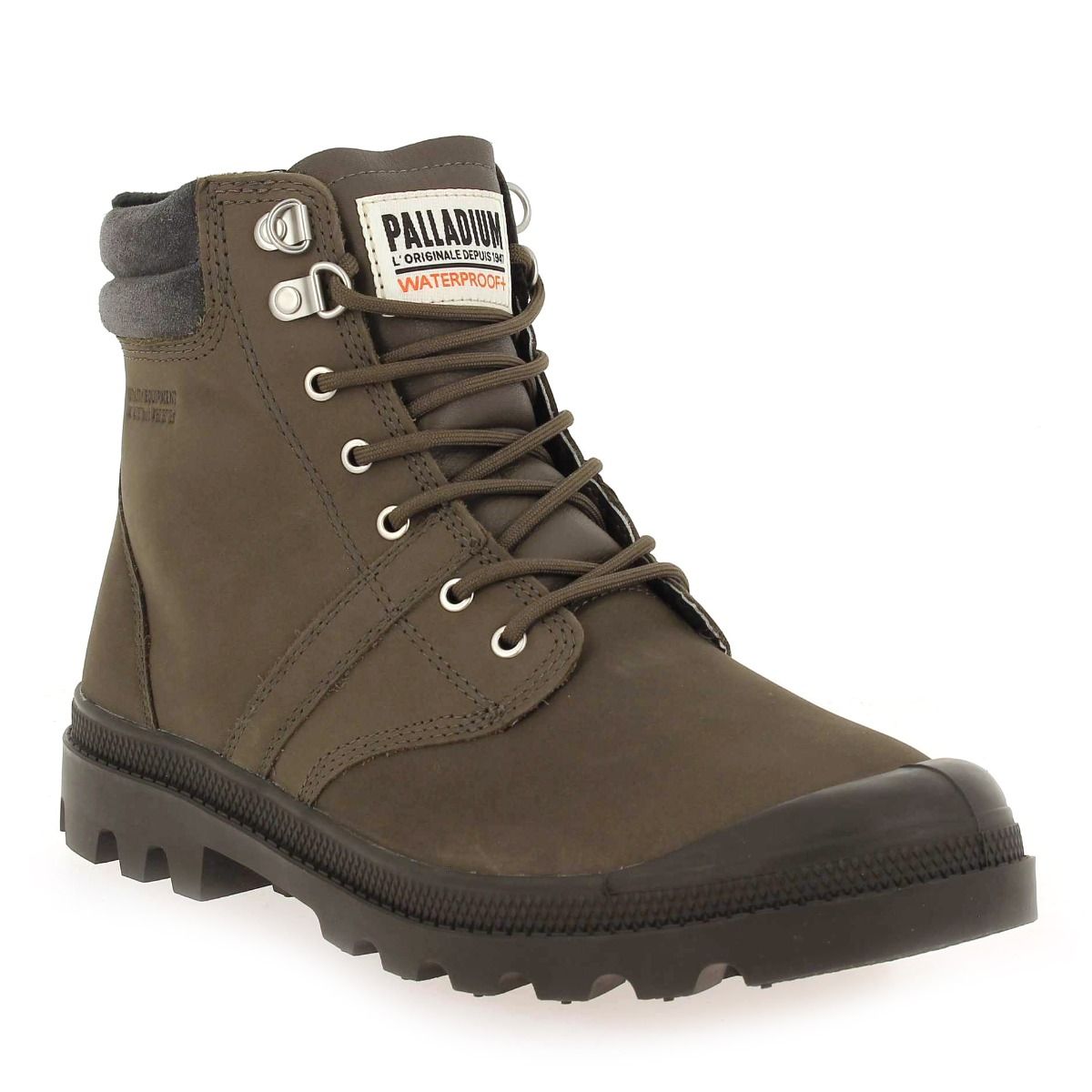 Palladium  PALLABROUSSE SC WATERPROOF+ - Marron Gris