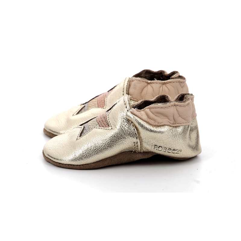 Chaussons cuir tannage vegetal Star Stripe
