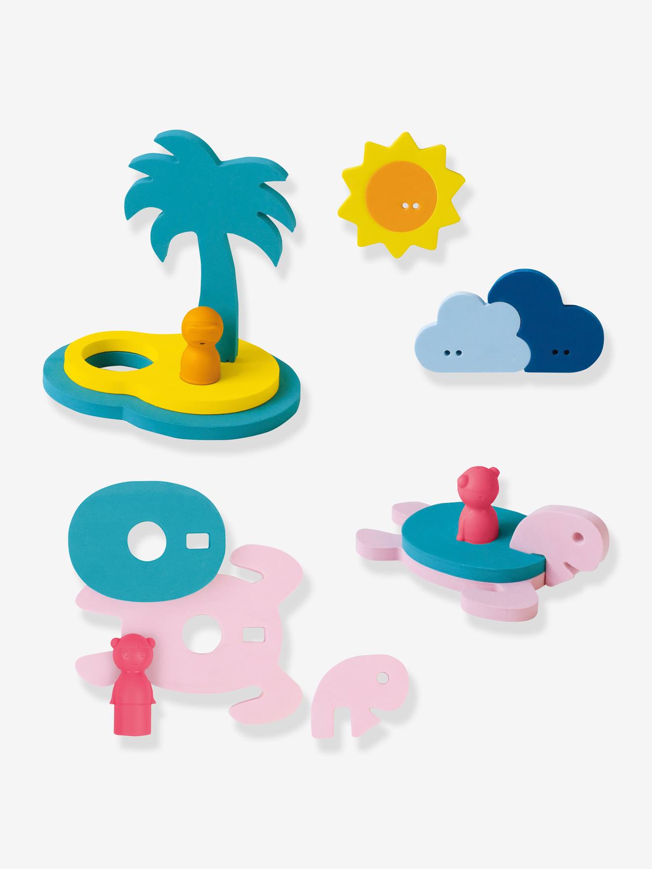 Quut Baby Badewannenpuzzle FRIENDS QUUT - mehrfarbig