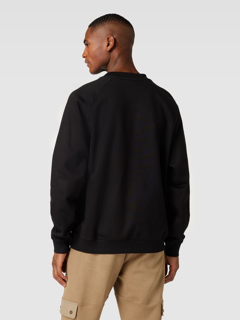 Sweatshirt mit Label-Stitching Modell 'Dumbkin' in schwarz
