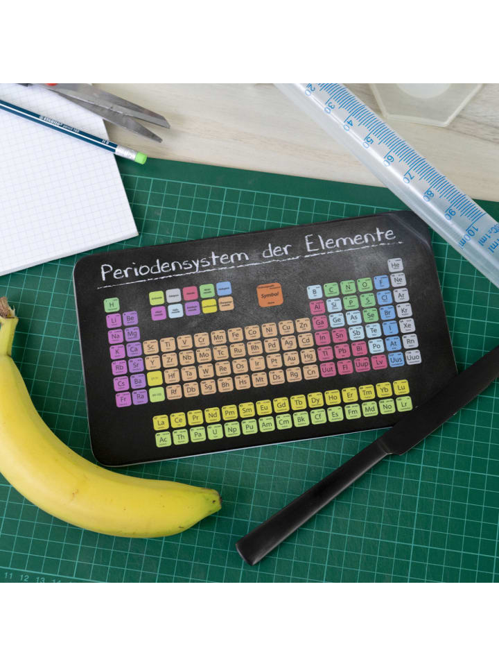 Geda Labels Frühstücksbrettchen Periodensystem in schwarz - 23,5x14,5x0,3cm günstig kaufen onesize