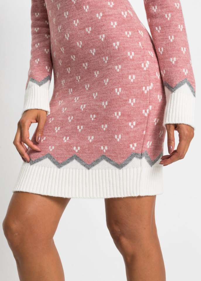 Strickkleid mit Norweger Muster